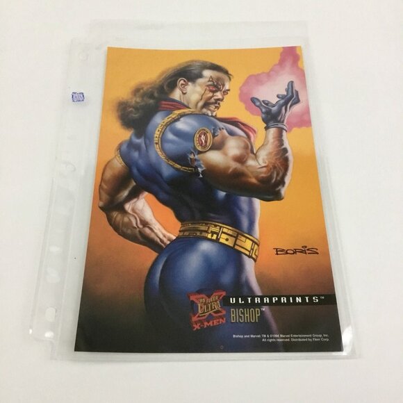 '95 Fleer Ultra Bishop Ultraprints 6.5" x 10" X-Men Marvel (94’) Collectible - Picture 2 of 4
